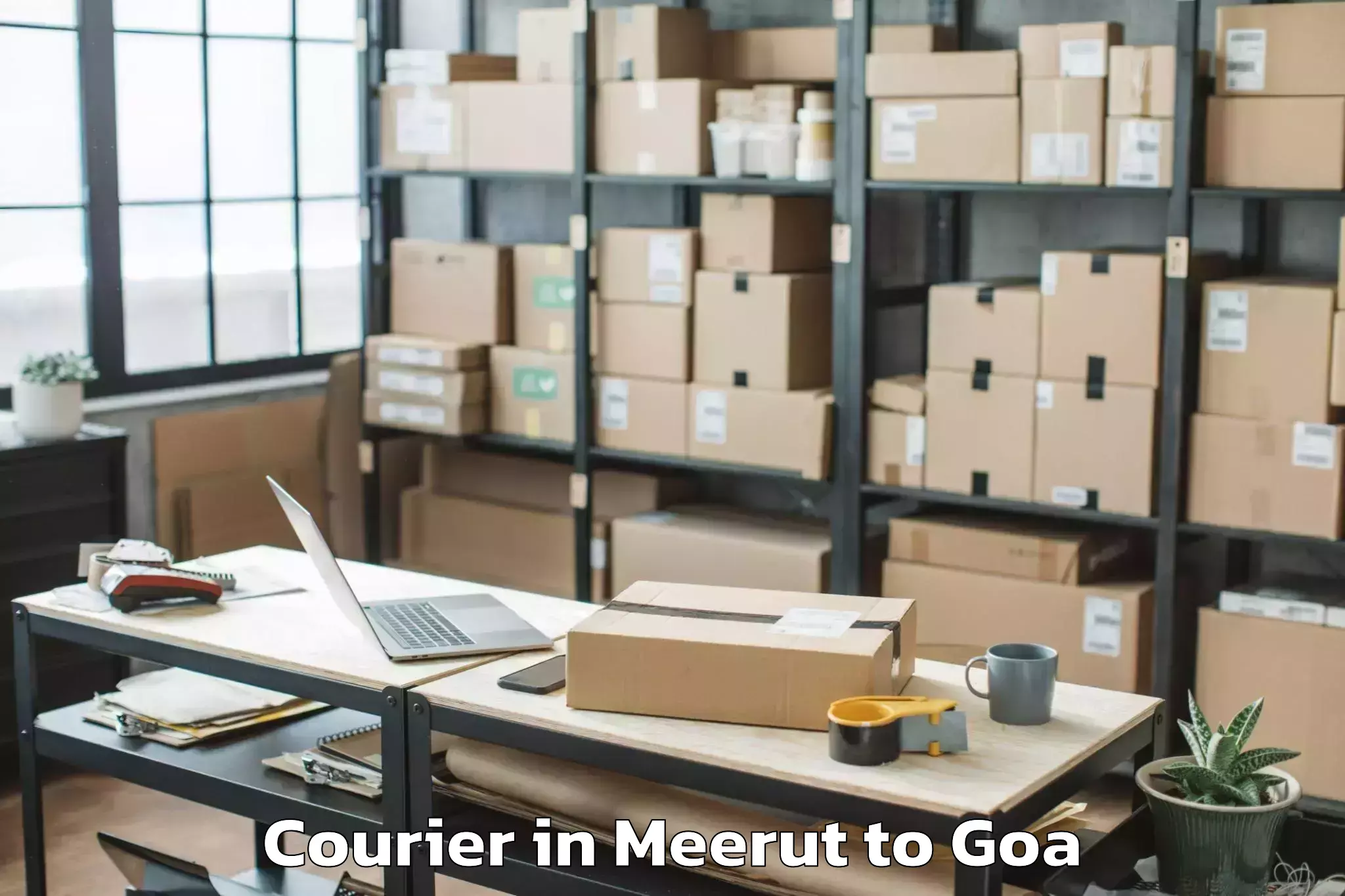 Professional Meerut to Pilerne Courier